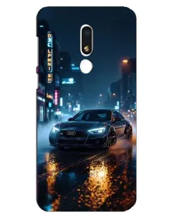 Чохол для Meizu M8 Lite з картинкою «Нічне місто та Audi»