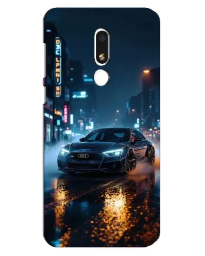 Чохол для Meizu M8 Lite з картинкою «Нічне місто та Audi» Чохол для Meizu M8 Lite з картинкою «Нічне місто та Audi»