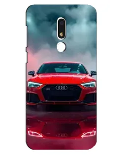 Чохол для Meizu M8 Lite з картинкою «Audi RS — червоний стиль»
