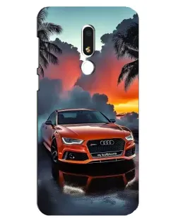 Чохол для Meizu M8 Lite з картинкою «Audi — захід сонця»