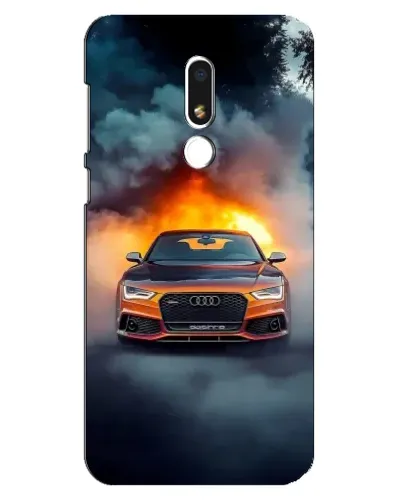 Чохол для Meizu M8 Lite з картинкою «Audi у вогняному диму» Чохол для Meizu M8 Lite з картинкою «Audi у вогняному диму»