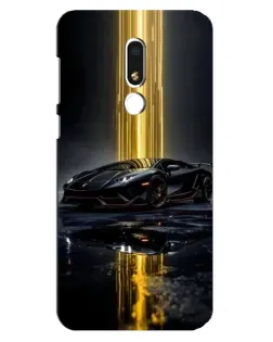 Чехол для Meizu M8 Lite с картинкой «Ночной Lamborghini драйв»