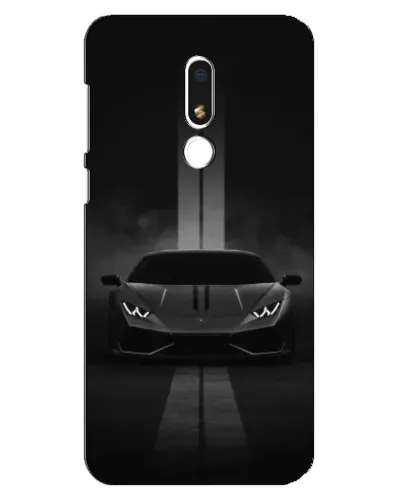 Чехол для Meizu M8 Lite с картинкой «Lamborghini симметрия дорог»