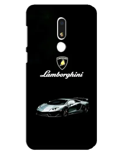 Чехол для Meizu M8 Lite с картинкой «Логотип Lamborghini классика»