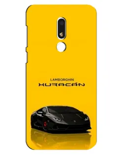 Чехол для Meizu M8 Lite с картинкой «Lamborghini Huracan черный»