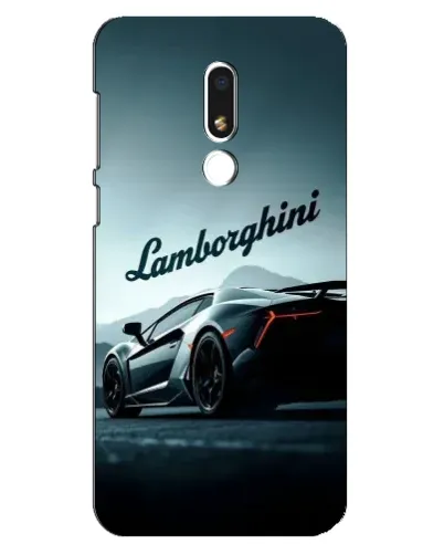 Чехол для Meizu M8 Lite с картинкой «Классическая надпись Lamborghini»