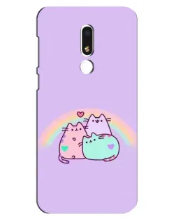Чехол для Meizu M8 Lite с картинкой «Радужные Пушины»