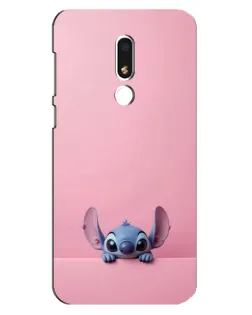 Чехол для Meizu M8 Lite с картинкой «Stitch выглядывает»