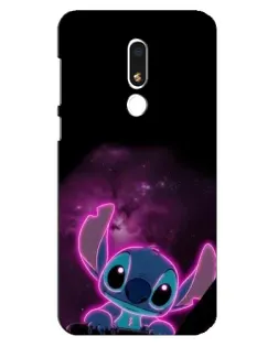 Чехол для Meizu M8 Lite с картинкой «Неоновый Stitch»