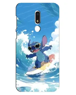 Чехол для Meizu M8 Lite с картинкой «Стич на волне»