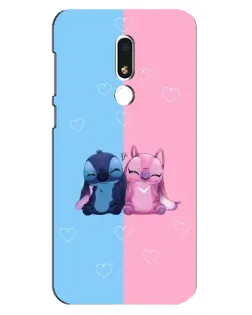 Чехол для Meizu M8 Lite с картинкой «Stitch и Angel Love»