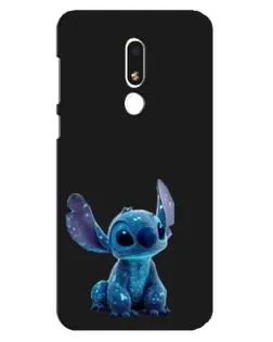Чехол для Meizu M8 Lite с картинкой «Стич на черном»
