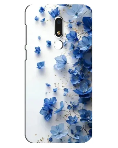 Чехол для Meizu M8 Lite с картинкой «Голубой цветочный каскад» Чехол для Meizu M8 Lite с картинкой «Голубой цветочный каскад»