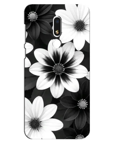 Чехол для Meizu M8 Lite с картинкой «Монохромные астры» Чехол для Meizu M8 Lite с картинкой «Монохромные астры»
