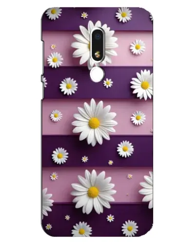Чехол для Meizu M8 Lite с картинкой «Ромашки на фиолетовом» Чехол для Meizu M8 Lite с картинкой «Ромашки на фиолетовом»