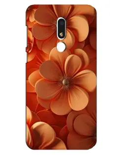 Чехол для Meizu M8 Lite с картинкой «Оранжевый макро цветок»