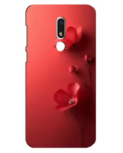 Чехол для Meizu M8 Lite с картинкой «Маковые соцветия»
