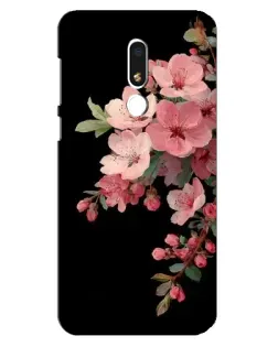 Чехол для Meizu M8 Lite с картинкой «Розовая ветка сакуры»