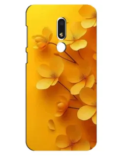 Чехол для Meizu M8 Lite с картинкой «Золотые лепестки»