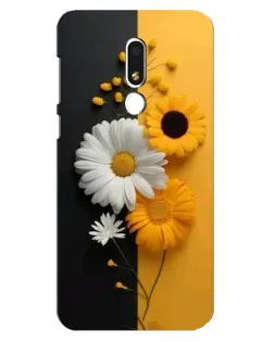 Чехол для Meizu M8 Lite с картинкой «Подсолнух и ромашка»