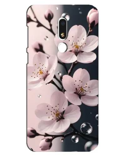 Чехол для Meizu M8 Lite с картинкой «Нежная сакура и капли» Чехол для Meizu M8 Lite с картинкой «Нежная сакура и капли»