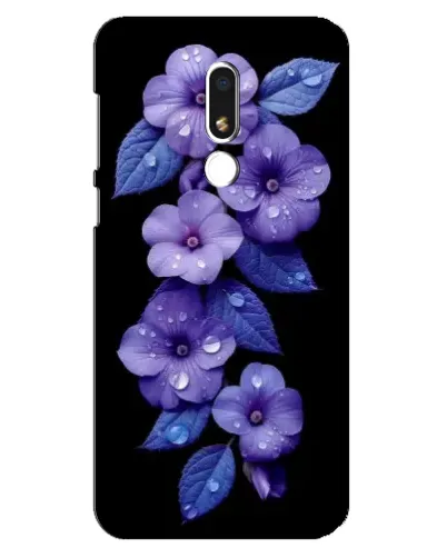 Чехол для Meizu M8 Lite с картинкой «Фиолетовые цветы с росою» Чехол для Meizu M8 Lite с картинкой «Фиолетовые цветы с росою»