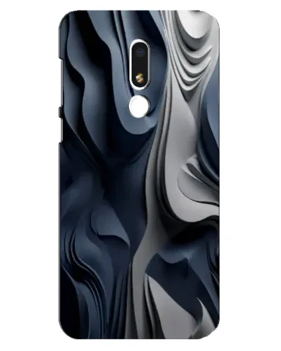 Чехол для Meizu M8 Lite с картинкой «Объемные синие складки» Чехол для Meizu M8 Lite с картинкой «Объемные синие складки»
