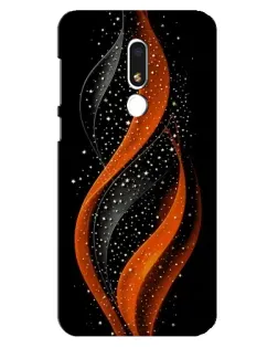 Чехол для Meizu M8 Lite с картинкой «Огненная звездная волна»