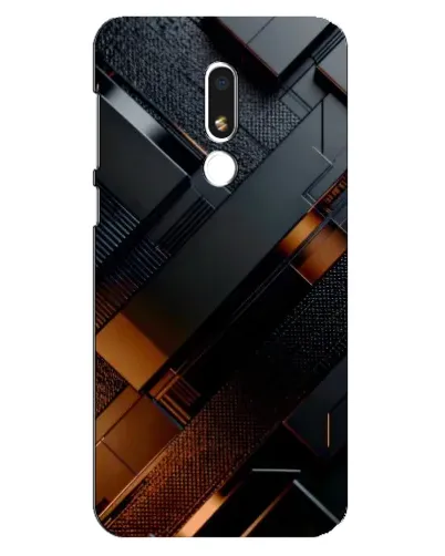 Чехол для Meizu M8 Lite с картинкой «Черные геометрические блоки» Чехол для Meizu M8 Lite с картинкой «Черные геометрические блоки»