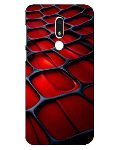Чехол для Meizu M8 Lite с картинкой «Красная глянцевая сетка» Чехол для Meizu M8 Lite с картинкой «Красная глянцевая сетка»