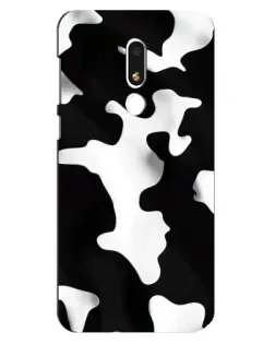 Чехол для Meizu M8 Lite с картинкой «Черно-белое пятно»