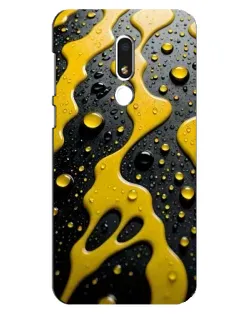 Чехол для Meizu M8 Lite с картинкой «Жидкое желтое золото»