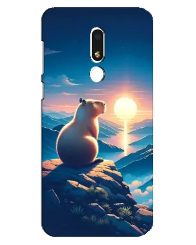 Чехол для Meizu M8 Lite с картинкой «Закат солнца с капибарой» Чехол для Meizu M8 Lite с картинкой «Закат солнца с капибарой»