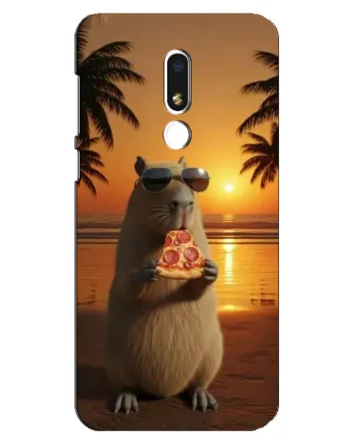 Чехол для Meizu M8 Lite с картинкой «Капибара с пиццей» Чехол для Meizu M8 Lite с картинкой «Капибара с пиццей»