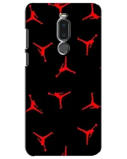 Чехол для Meizu Note 8 с картинкой «Jordan Red Pattern»