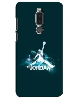 Чехол для Meizu Note 8 с картинкой «Jordan Blue Fire»