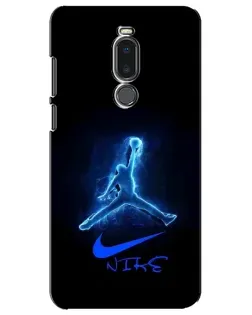 Чехол для Meizu Note 8 с картинкой «Jordan Neon Blue»