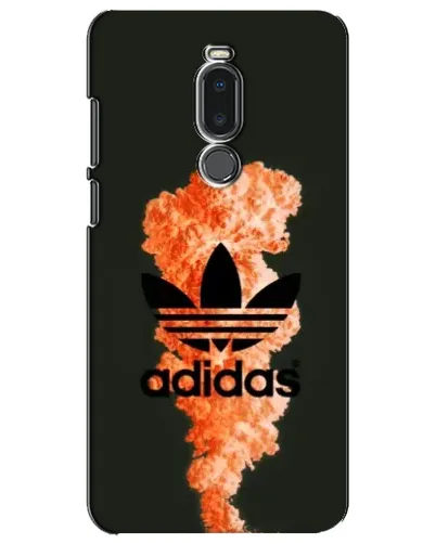 Чехол для Meizu Note 8 с картинкой «Оранжевый дым Adidas»