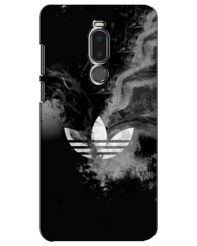 Чехол для Meizu Note 8 с картинкой «Абстрактный дым Adidas»