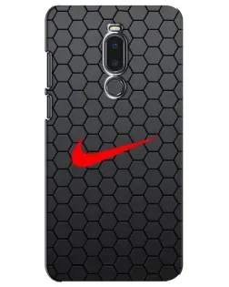 Чехол для Meizu Note 8 с картинкой «Nike — карбоновая сетка»
