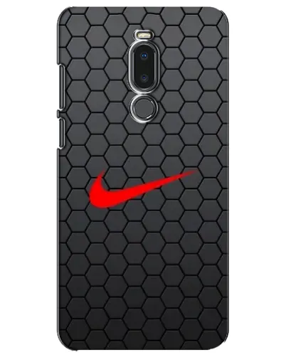 Чехол для Meizu Note 8 с картинкой «Nike — карбоновая сетка»