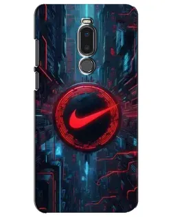 Чехол для Meizu Note 8 с картинкой «Техногенный стиль Nike»