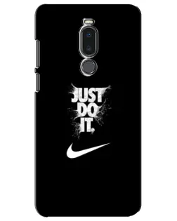 Чехол для Meizu Note 8 с картинкой «Текстовый принт Nike»