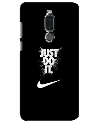 Чехол для Meizu Note 8 с картинкой «Текстовый принт Nike»