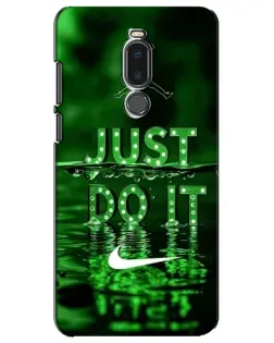 Чехол для Meizu Note 8 с картинкой «Зеленый неоновый Nike»