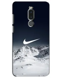 Чехол для Meizu Note 8 с картинкой «Nike — зимние горы»