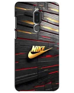 Чехол для Meizu Note 8 с картинкой «Золотой Nike на металле»