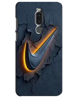 Чехол для Meizu Note 8 с картинкой «Объемный логотип Найк»