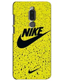 Чехол для Meizu Note 8 с картинкой «Желтый текстурный Nike»