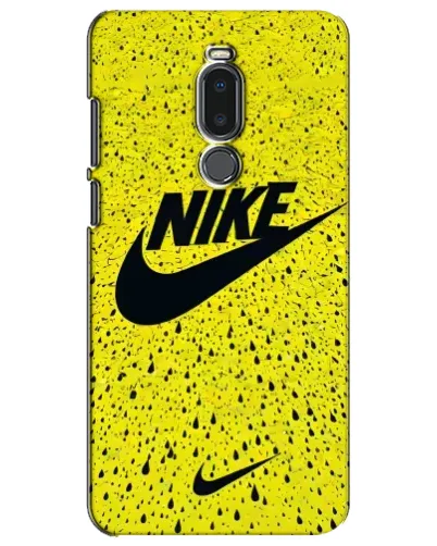 Чехол для Meizu Note 8 с картинкой «Желтый текстурный Nike»